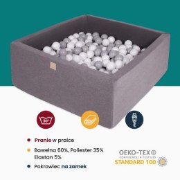 Meowbaby kwadratowy suchy basen dla dziecka 110x1