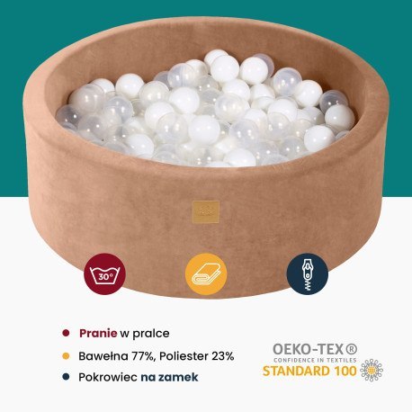 Meowbaby okrągły suchy basen 90x40cm dla dziecka