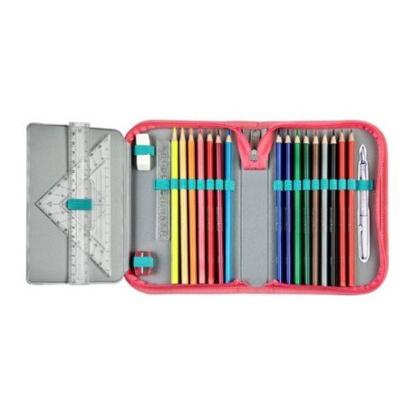 Piórnik z wyposażeniem, myszka minnie