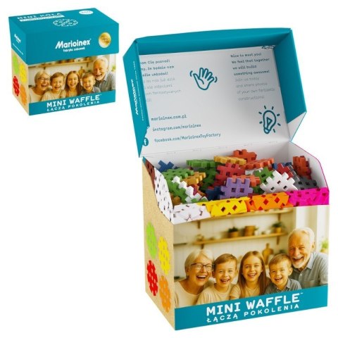 Klocki konstrukcyjne Marioinex Mini Waffle, 200 elementów