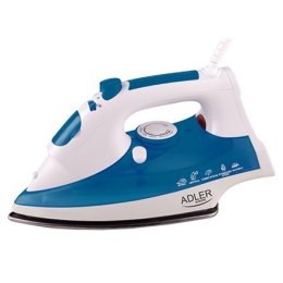 ŻELAZKO Adler AD 5022 White/Blue, 2200 W, With cord, Anti-scale system, Vertical steam function