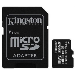 Kingston Industrial Temperature UHS-I U1 32 GB, MicroSDHC, Flash memory class 10, SD Adapter