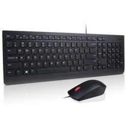 Lenovo Keyboard and Mouse Combo, Wired, Keyboard layout Swedish/Finnish, Black