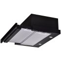 Okap teleskopowy AKPO WK-7 LIGHT ECO 50 CZARNY (podszafkowy)