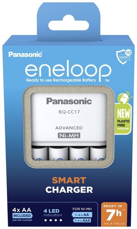 ŁADOWARKA PANASONIC SMART + 4x AA ENELOOP 2000 mAh