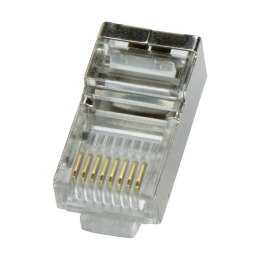 Logilink MP0003 CAT5e Modular PlugSuitable for 8P8C Round kabelConnector shieldedGold-plated contacts