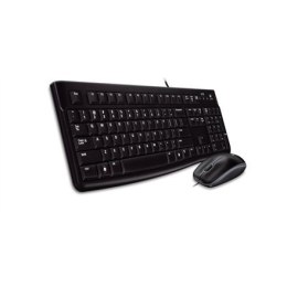 Logitech MK120 Keyboard and MYSZ, Keyboard layout Russian, Black, MYSZ included, Russian, USB Port
