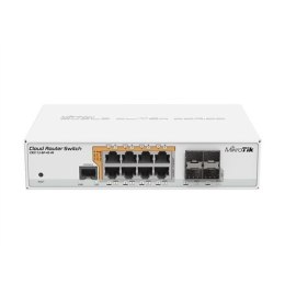 MikroTik Cloud Router Switch CRS112-8P-4S-IN SFP ports quantity 4, Desktop, Dual Power Suply: 28V 3.4V included. (Optional addit