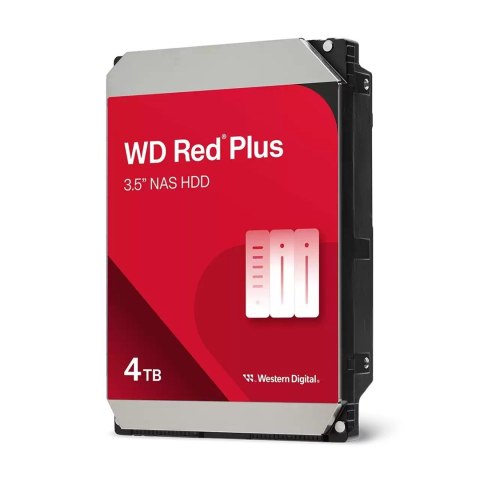 Dysk HDD WD Red Plus WD40EFZZ (4 TB ; 3.5"; 128 MB; 5400 obr/min)