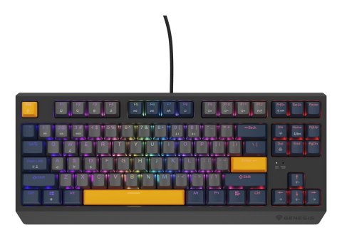 GENESIS Thor 230 TKL klawiatura Gaming USB QWERTY Angielski Niebieski