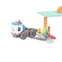 Klocki konstrukcyjne Marioinex Mini Waffle - City: Stacja paliw, 148 elementów