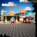 Klocki konstrukcyjne Marioinex Mini Waffle - City: Stacja paliw, 148 elementów