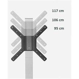 ONE For ALL Floor stand, WM 6471, 32-60 ", Tilt, Maximum weight (capacity) 30 kg, Black/Grey