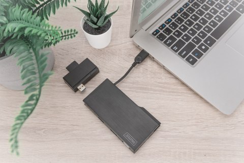 Digitus Uniwersalna stacja dokująca, USB 3.0, do użytku w podróży