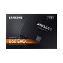 Samsung 860 EVO 4000 GB, SSD form factor 2.5", SSD interface SATA, Write speed 520 MB/s, Read speed 550 MB/s