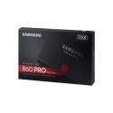 Samsung 860 PRO 256 GB, SSD form factor 2.5", SSD interface SATA, Write speed 530 MB/s, Read speed 560 MB/s