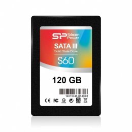 Silicon Power S60 120 GB, SSD interface SATA, Write speed 500 MB/s, Read speed 550 MB/s