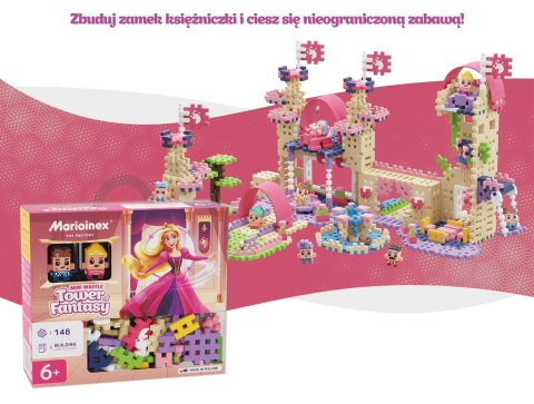 Klocki konstrukcyjne Marioinex Mini Waffle - Princess: Wieża Fantazji, 148 elementów
