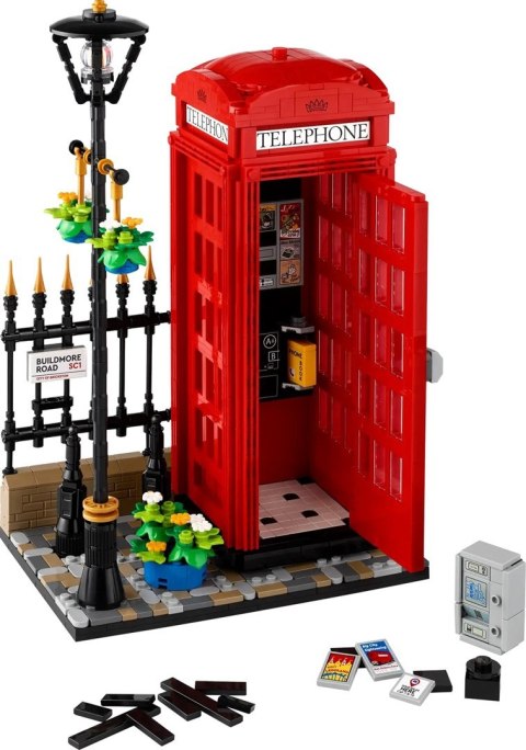 Lego 21347 Ideas - Czerwona londyńska budka telefoniczna