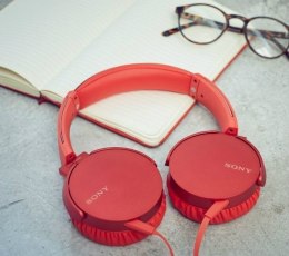Sony MDRXB550APR Headband/On-Ear, Microphone, Red