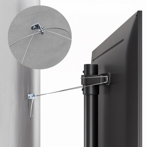 MACLEAN UCHWYT STOJAK PODŁOGOWY DO TELEWIZORA, 32-70", MAX. VESA 400X400, MAX. 40KG MC-494