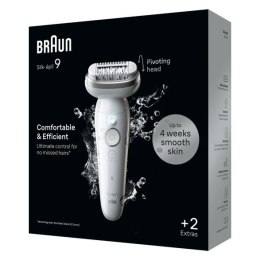 Depilator IPL BRAUN Silk-epil 9-011 3D, praca na sucho i mokro, Biały, Złoto