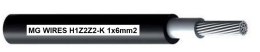 Przewód fotowoltaiczny // MG Wires // 1x6mm2, 0,6/1kV czarny H1Z2Z2-K-6mm2 BK, szpula 500m