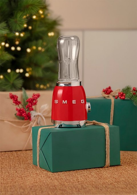 Blender Smeg PBF01RDEU ze stali nierdzewnej, czerwony