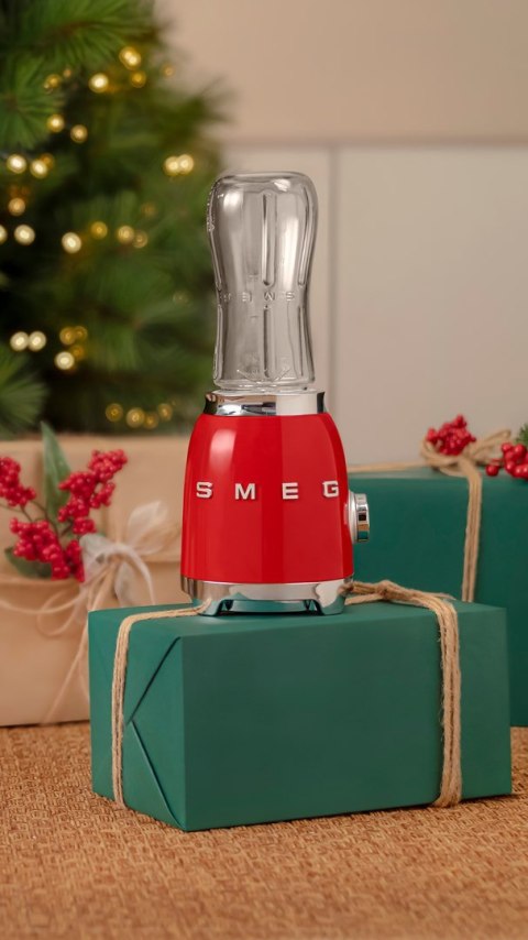 Blender Smeg PBF01RDEU ze stali nierdzewnej, czerwony