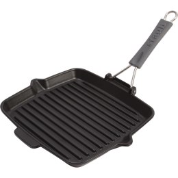 Patelnia grillowa STAUB IRON 40509-344-0 żeliwna 24 cm Czarny