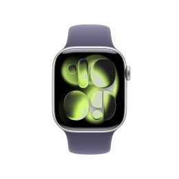 Apple Watch Series 11 42mm srebrna koperta z paskiem sportowym Mist Violet - S/M