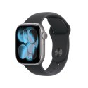 Apple Watch Series 11 GPS + Cellular 42mm Aluminiowa koperta w kolorze gwiezdnej szarości z czarnym paskiem sportowym - M/L