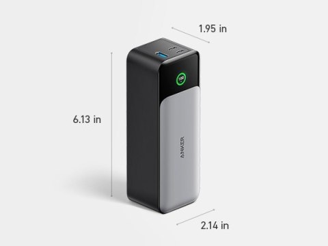 Powerbank Anker 737 24000mAh Czarny, Srebrny (7978673)