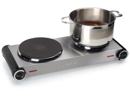 Kuchenka eletryczna TRISTAR KP-6248 (Płyta elektryczna; 2 pola grzejne; 2500W; kolor srebrny)