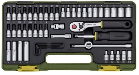 50-częściowy zestaw głowic PROXXON TX i HEX 1/4