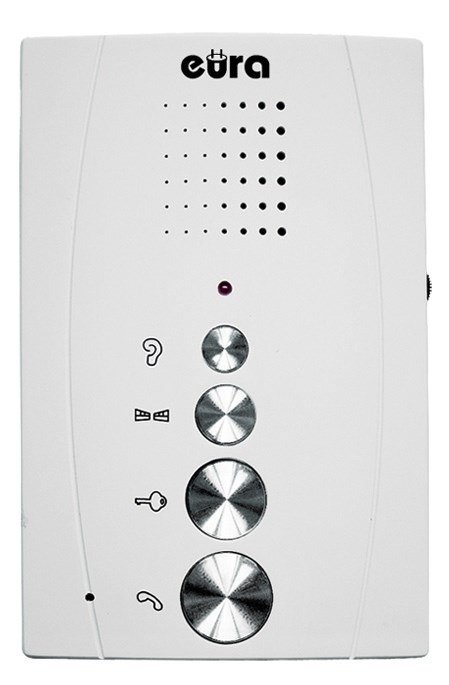 DOMOFON 'EURA' ADP-51A3 'DIFESA' - 1-rodzinny, 2 unifony, interkom, (biały)