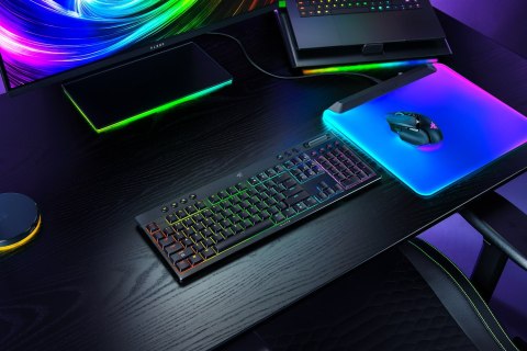 Klawiatura Razer BlackWidow V4 Low-profile HyperSpeed (zielony przełącznik) - Układ amerykański
