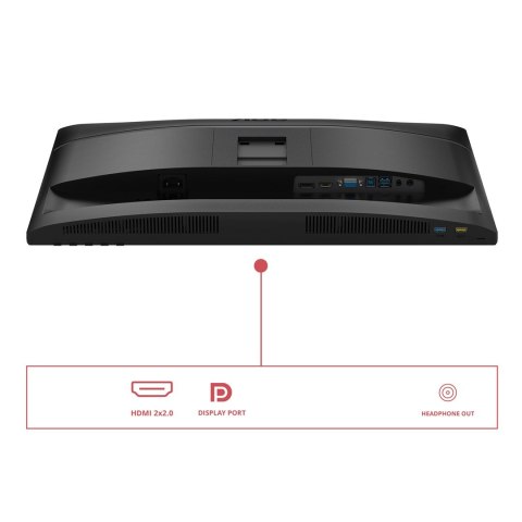 AOC U34E2M monitor komputerowy 86,4 cm (34") 3440 x 1440 px Wide Quad HD Czarny