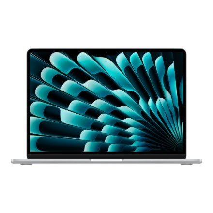 Apple MacBook Air Apple M M4 Laptop 34,5 cm (13.6") 16 GB 256 GB SSD Wi-Fi 6E (802.11ax) macOS Sequoia Srebrny