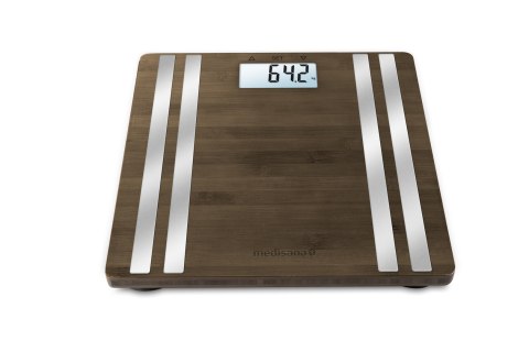 Waga analityczna Connect Medisana BS 552 do 180 kg |VitaDock | do 8 użytkowników | bambus